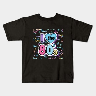 Nostalgia Pop culture I Love The 80s Kids T-Shirt